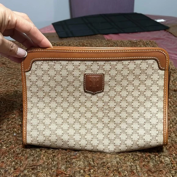 SOLD❤️Authentic Vintage Celine Macadam Small clutch - Picture 1 of 15